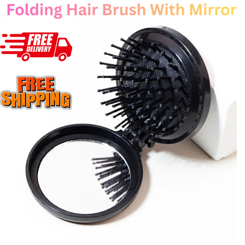 Folding hair brush - hair, with