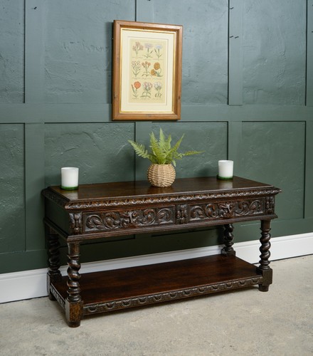 Victorian oak green man hall - victorian,