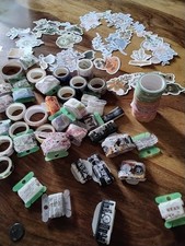 BUNDLE 2: 50 X Washi Tape Bundle & Job Lot of Card ToppersCraft Room Clearout