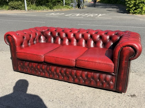 Oxblood leather seater - oxblood,