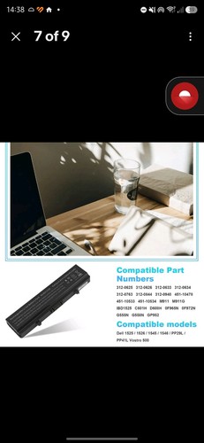 Laptop battery for dell - laptop,