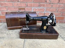 Excellent Vintage 1931 Singer 99k Hand Crank Sewing Machine + Case + Extras