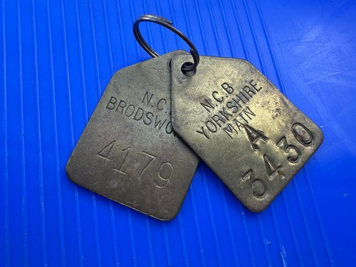 Ncb vintage miners pit tally - miners,