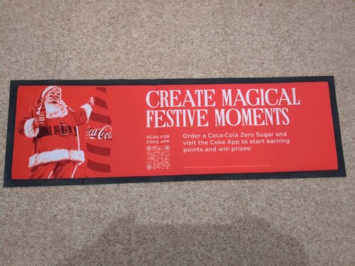 Coca cola christmas bar runner - cola,