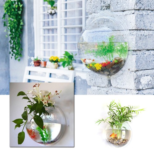Wall mount fish - wall, tank