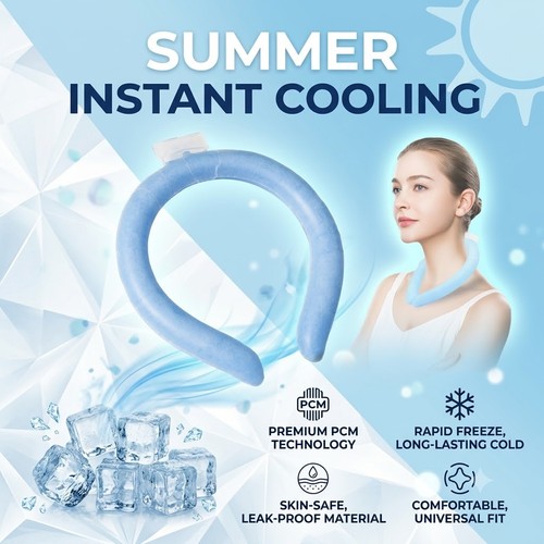 Neck cooling tube ice ring - tube,