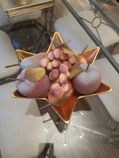 6 pc Artificial Decorative  ...?...   Fruits Grapes.. Apples  &  Pears