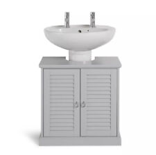 Habitat Le Marais Louvered Under Sink Unit Grey