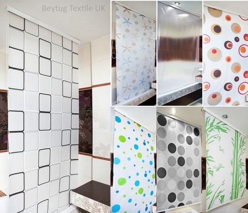 Shower roller blind - ,