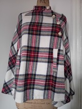 Shein Tartan Wool Cape/Poncho