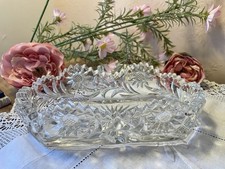 Vintage Cut Glass 7x5inch