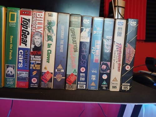 Vintage vhs job lot tapes - job, 23