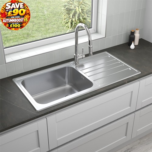 Bowl kitchen sink - large, deep