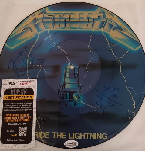 Metallica signed ride the - ride,