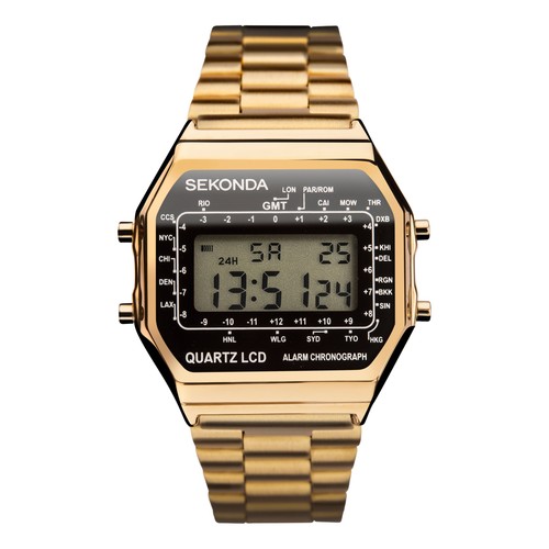 Sekonda gents gold - sekonda, gold-tone