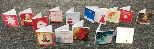 Miniature christmas cards - christmas,
