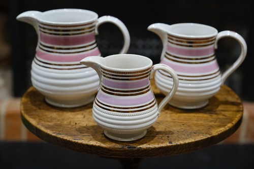 Antique victorian pink - pink, lustre