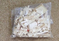LEGO BRICKS White various shapes - ideal Christmas gift! 500gm approx 300 pieces