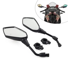 7/8" Motorcycle Rear View Side Mirrors For Suzuki Honda ATV Bike Handle Bar