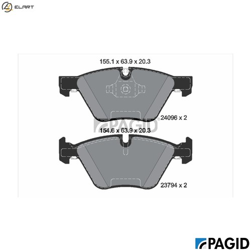 Brake pad set disc - disc,