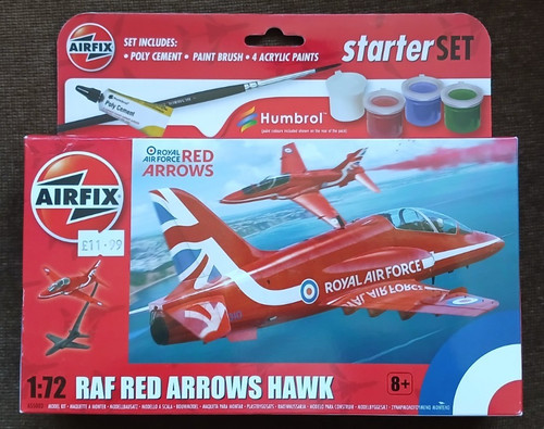 Airfix raf red arrows hawk - raf,