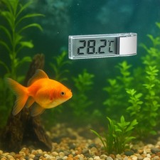 Digital Water Aquarium Thermometer LCD Fish Tank Electronic Reptile Gauge Meter