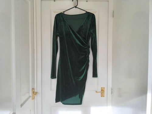 Ladies velvet dress - dress, in
