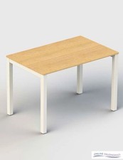 Solid Oak Industrial Wood Desk