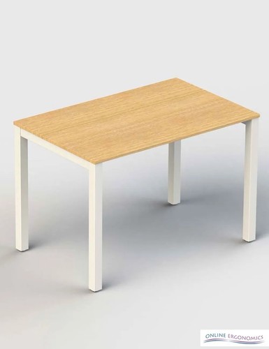 Solid oak industrial wood desk - solid,