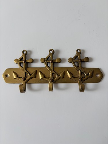 Brass anchor wall hooks - anchor,