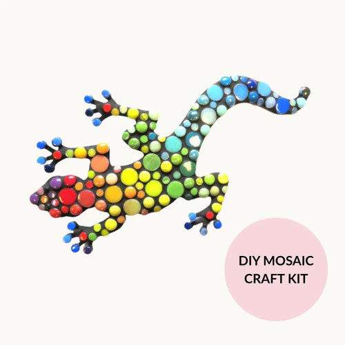 Spotty gecko mosaic craft kit - gecko,