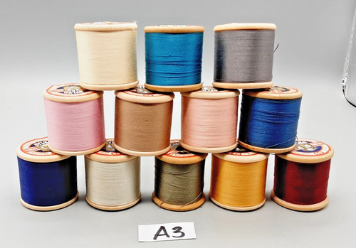 Vintage wooden cotton reels - wooden,