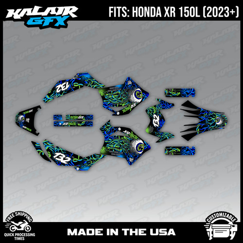 Graphics kit for honda - kit, xr150l