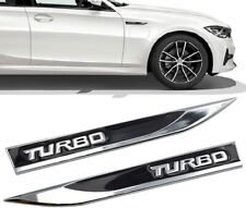 2Pcs/Pair 3D Metal Turbo Car