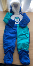 Vintage Infant Snowsuit Pram Suit Girls Boys Size 12 Months Cozy Outerwear