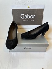 GABOR Slip On Black Leather