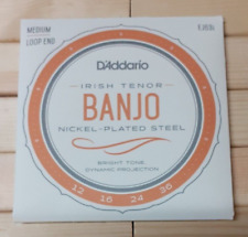 D'ADDARIO EJ63i NICKEL WOUND - MEDIUM - LOOP END -  IRISH TENOR BANJO STRINGS