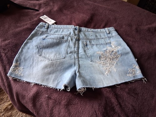 Women blue denim shorts size - women's,