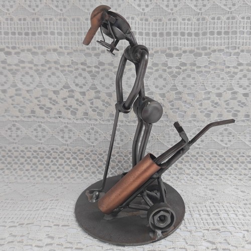 Handmade metal art nuts and