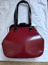 Lulu Guinness Pollyanna Bag Polished Leather Excellent Used Condition 