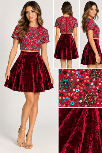 Sherri hill piece velvet - hill, 2