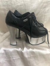 New Rock shoes, Ladies "Malicia" Goth/ Fetish, patent leather platforms size 6.5