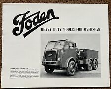 FODEN FE FG TIPPER TRUCK BROCHURE Handbook Instruction MANUAL SPARE PARTS Lorry