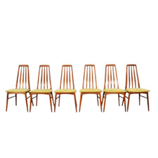 Koefoeds Hornslet Eva Dining Chairs by Niels Koefoed, Set of Six
