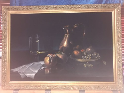 Beautiful still life - life, oil