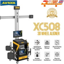 AUTOOL 3D Wheel Alignment Machine Voice Tire Aligner System Mobile Lift Tracking