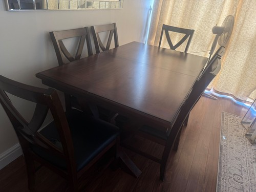 Solid oak wood dining - solid,