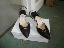 Designer  JOSEPH AZAGURY HIGH HEELED SHOES SLING BACKS SZE 4.5 (37.5)  WORN 1X