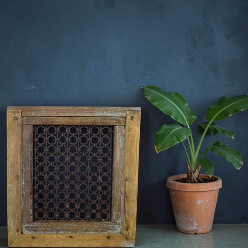Vintage wooden iron metal - iron,