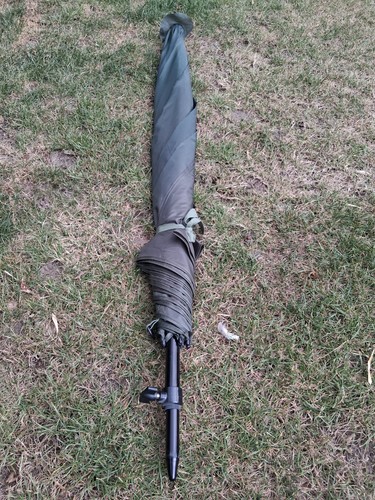 Green fishing brolly - green, umbrella
